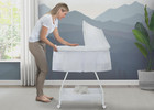 Delta Children Deluxe Soothing Dreams Bassinet  Grey Windchime