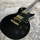 Real Photo Lp Black Beauty Electric Guitar Gold Parts Fast U s  Shipping
