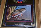 Vintage 1992 Heileman s Old Style Bar Mirror Beer Sign Brook Trout