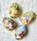 Vintage Tin Box Rabbit W Easter Bunny Eggs Ornaments Collectible Container Retro