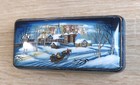 Fedoskino Art Factory Vintage Hand Painted Russian Lacquer Box  Artist Signed 