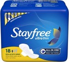 Pack Of  6  New Stayfree Ultra Thin Regular Pads With Wings  18 Count