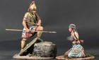 The Trojan Warrior And Helen Painted Tin Toy Soldier Pre-sale   Collectible