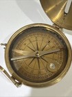 Vintage Antique Brass Surveyors Nautical Compass Made In India