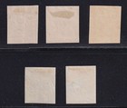 Argentina 1858 Confederation Sc 1-3  1a   1b Full Set Hinged Mint Fine