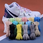 1 Pair Oval Shoe Laces Half Round Shoelaces For Sneakers Running Athletic Shoes