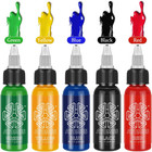 Tattoo Ink Set 5 Colors 1oz 30ml Black Plant Based Pigment Tattoo Supply