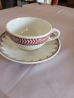 Vintage Syracuse China Santa Fe Railroad Membreno Tea Cup And Saucer