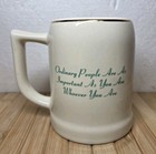 Vintage Mcsorley   s Old Ale House Nyc Beer Mug Stein Gold Trim Souvenir Irish Pub