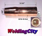 Weldingcity   5-pk Mig Welding Gun Nozzle 23-62  5 8   For Tweco Lincoln 200-400a