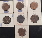 Lot Of 7 Us Large Cent 1844-1852 Coins S35