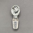 Faceted Round Top Glass Decanter Stopper Cork Only  5  Bottle Opening Replace