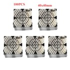 100pcs White Square Quality Reflector Sheet 40x40mm For Total Station Survey Us