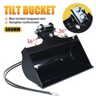 600mm Tilting Bucket For 1-2 Ton Mini Excavator Digger Attachment Free Shipping