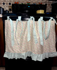 Oven Door Skirt Cottage Core Design With Green   White Gingham- Reversible