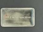 Buffalo Design 1 Troy Oz German Silver  999 Fine Bar -  Alloy Art Bar