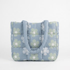 12 Pc Wholesale Lot Quilted Floral Tote Bags Boutique Resale Inventory New