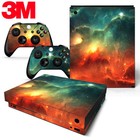Xbox One X Console Skin Decal Sticker Sky Galaxy   2 Controller Custom Design 
