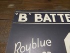 Vintage Advertising Cardboard Sign Radio  b  Batteries Royblue  Bugle 