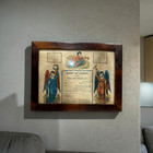 1797 German Fraktur Birth Certificate  Angels  Hand Colored Folk Art