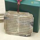 925 Sterling Silver Shree Hanuman Chalisa Rajatpat    Hindi Engraved Plate Su1345