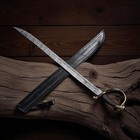 Handforged Persian Arabic Sword Islamic Turkish Ottoman Sheath Damascus Steel