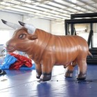 Inflatable Moving Bull Costume People Wearable Cattle Buffalo Costume For Event