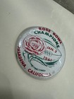 Vintage Rose Bowl Jan 2 1961 Champions Button White Pin