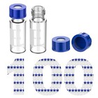 10000ps 2ml Sample Clear Vials Screw Caps 9-425 Hplc Gc Ptfe 9mm Autosampler Lab