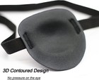 2pcs Eye Patch For Adults Kids Adjustable Washable Eyeshades Concave Foam Padded