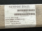  newport Brass  517-12 10 Satin Bronze Tub Shower Nipple Npt X 12 -flange