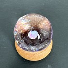 Contemporary Handmade Art Glass Marble 1 29  Encased Opal W  Sparkle Swirl Back