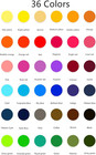 36 Colors Tie Dye Powder Kit For Fabric Diy Rainbow Party Arts   Crafts