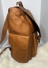 Custom Tan Leather Bartender   s Backpack        bar Miners    Logo