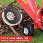 Pohir Wood Chipper Shredder Mulcher 7hp 212cc Heavy Duty 4-stroke Gas Powered