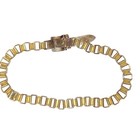 Vintage Gold Tone Metal Locking Belt  1990s Retro Feminine Coachella Festival