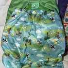 Totbots Reusable Cloth Diaper W inserts  Hook   Loop  Size Small 6-18 Lbs - Lot