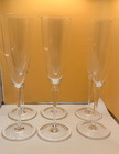 Set Of 6 Tiffany   Co Crystal  y  Champagne Toasting Flutes Glasses