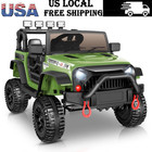 Kids Ride On Car Trucks 12 24v Electric Toy music Led Light Remote Control Gift-