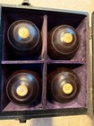 Antique Lawn Bowling Balls  Bowls  Made In Scotland  Thomas Taylor  1-4 In Case