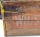 Rare 1940 Whistle bubble Up Beverage Co  Wood Advertising Crate