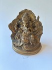 Antique Indian Brass Lord Ganesha Idol Ganesh Hindu God Statue Sculpture Figure