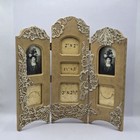 Victorian Photo Frame Trifold 7 Sizes 10 x10   Glass Inserts Old Lace Style 