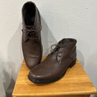 Alpine Swiss Mens Brown Ankle Boots Dressy Casual Dress Shoes Lace Up Tie Sz  13