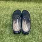 Women s Size 9 Klogs Shoes Navy Blue Slip On Mules Work Chef Medical Clogs