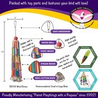 Super Bird Creations Wind Chimes Bird Toy For Medium Large Parrots 1 Pack