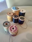 Antique Sewing Thread And Wooden Spools J P Coats  American Thread Company    