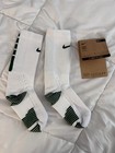 Nike Elite 2 0 Cushioned Crew Socks Green white Sz M 6-8 Hm0285-104 New