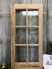 Antique French Single Door  26x83 5  6 Pane Glass Door  European Door H76