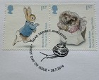 Gb Qeii 2016 Beatrix Potter Pairs Royal Mail Fdc Better Ambleside Snail Shs